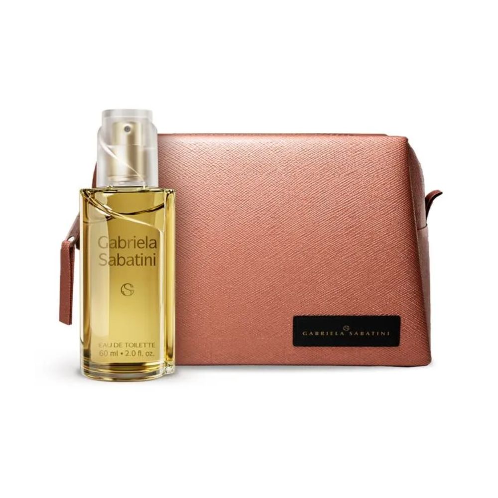 Frasco oficial do perfume COFFRET GABRIELA SABATINI EDT 60ML+NECESSAIRE