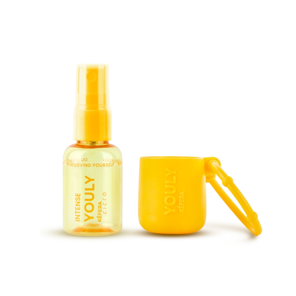 Frasco oficial do perfume CICLO YOULY KEFERA BODY SPLASH INTENSE 30ML