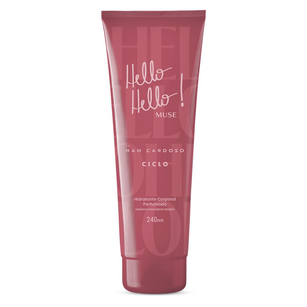 Frasco oficial do perfume CICLO LOC HIDRAT HELLO HELLO MUSE 240ML