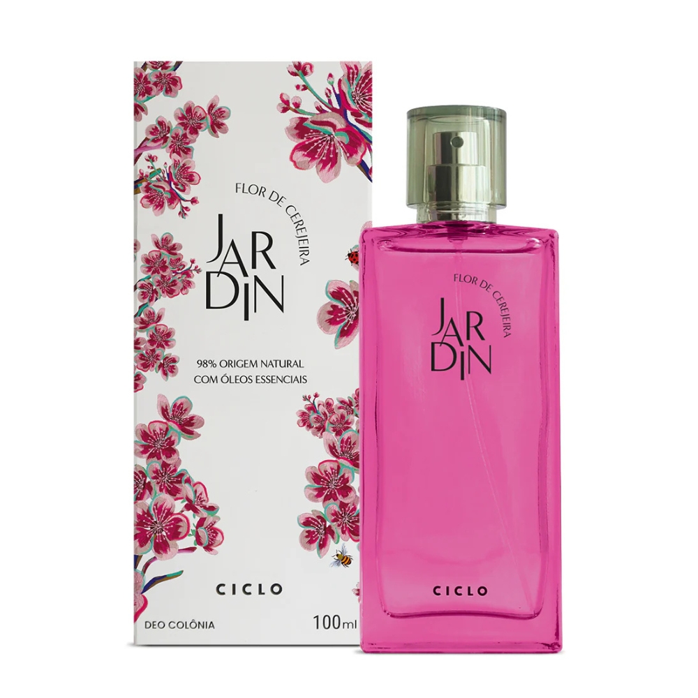 Frasco oficial do perfume CICLO JARDIN DEO COL FLOR DE CEREJEIRA 100ML