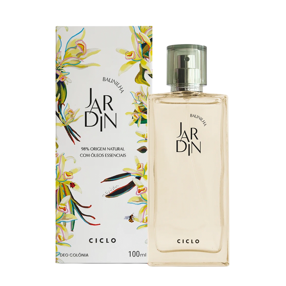 Frasco oficial do perfume CICLO JARDIN DEO COL BAUNILHA 100ML
