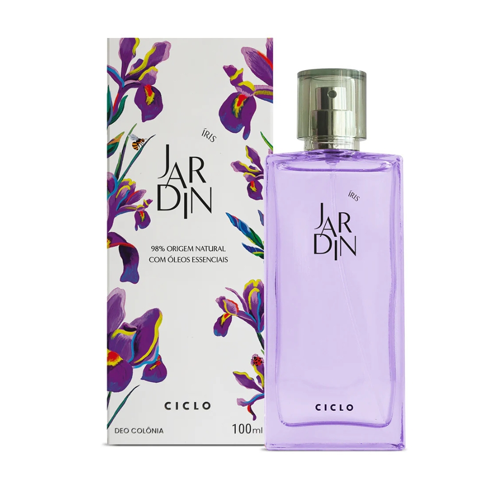Frasco oficial do perfume CICLO JARDIN DEO COL IRIS 100ML
