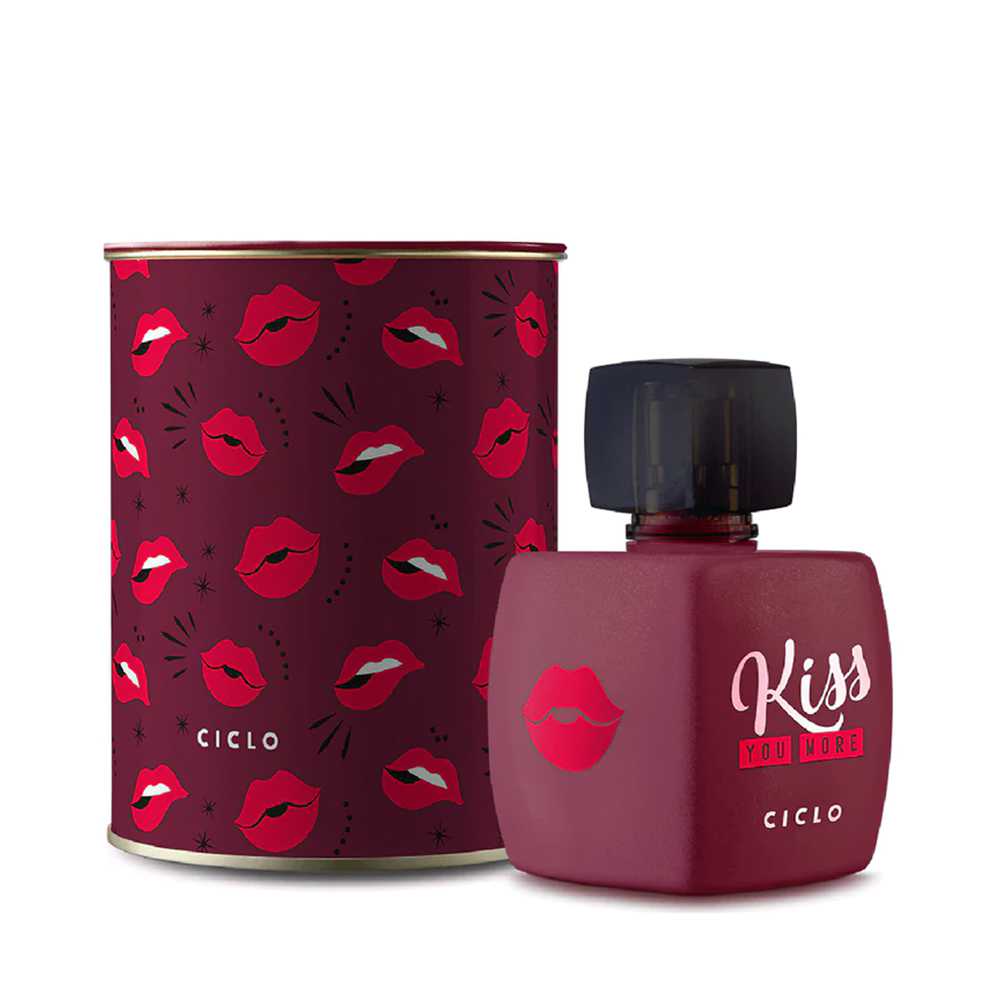Frasco oficial do perfume CICLO DEO COL LATA KISS YOU MORE 100ML