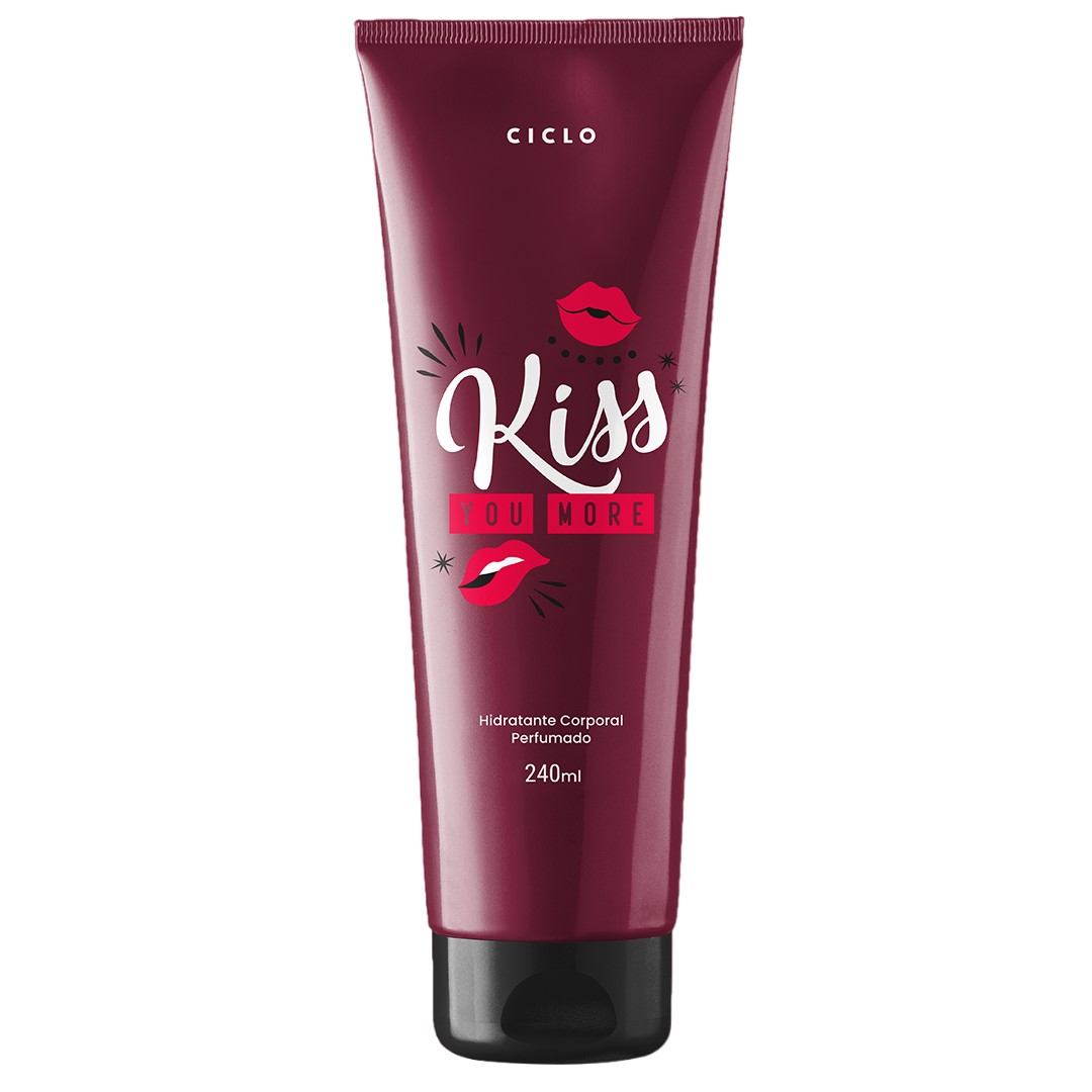 Frasco oficial do perfume CICLO LOC HIDRAT KISS YOU MORE 240ML