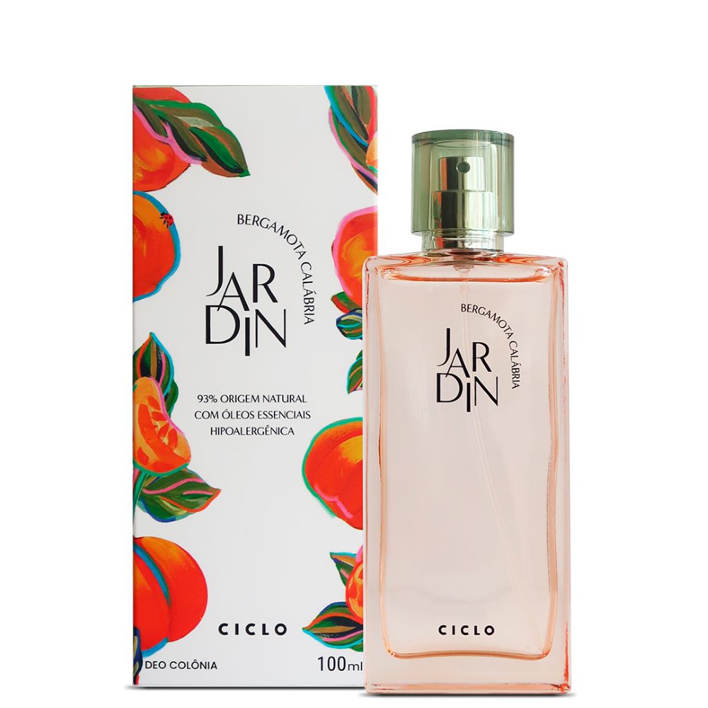 Frasco oficial do perfume CICLO JARDIN DEO COL BERGAMOTA CALABRIA 100ML