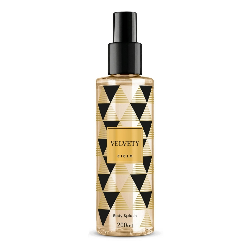Frasco oficial do perfume CICLO BODY SPLASH VELVETY 200ML