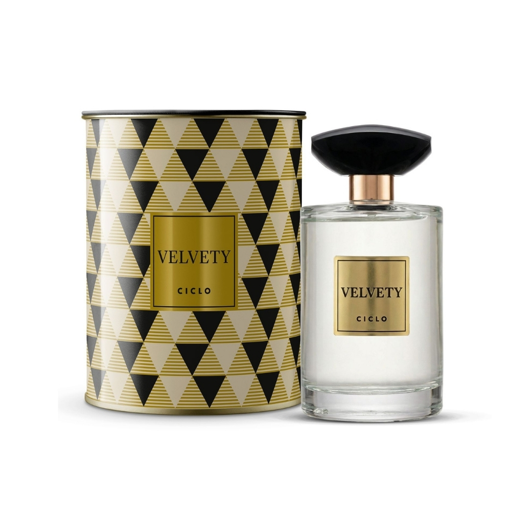 Frasco oficial do perfume CICLO DEO COL LATA VELVETY 100ML