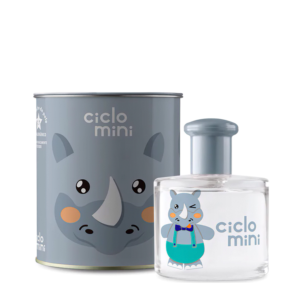 Frasco oficial do perfume CICLO AGUA DE COL LATA RINO 100ML
