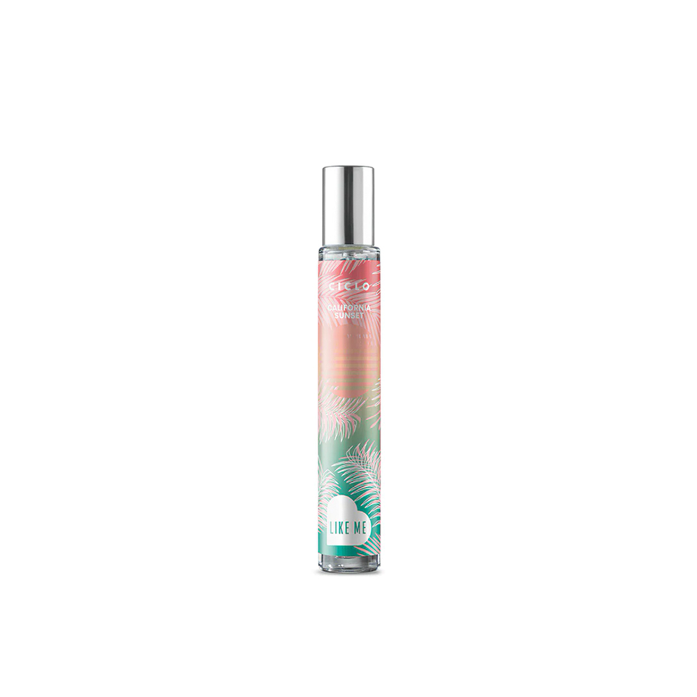 Frasco oficial do perfume CICLO LIKE ME CALIFORNIA SUNSET DEO COL 30ML