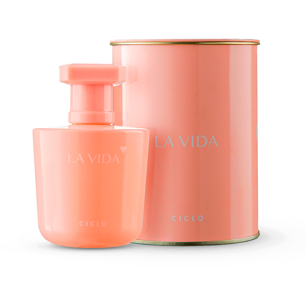 Frasco oficial do perfume CICLO DEO COL LATA LA VIDA 100ML BY LM