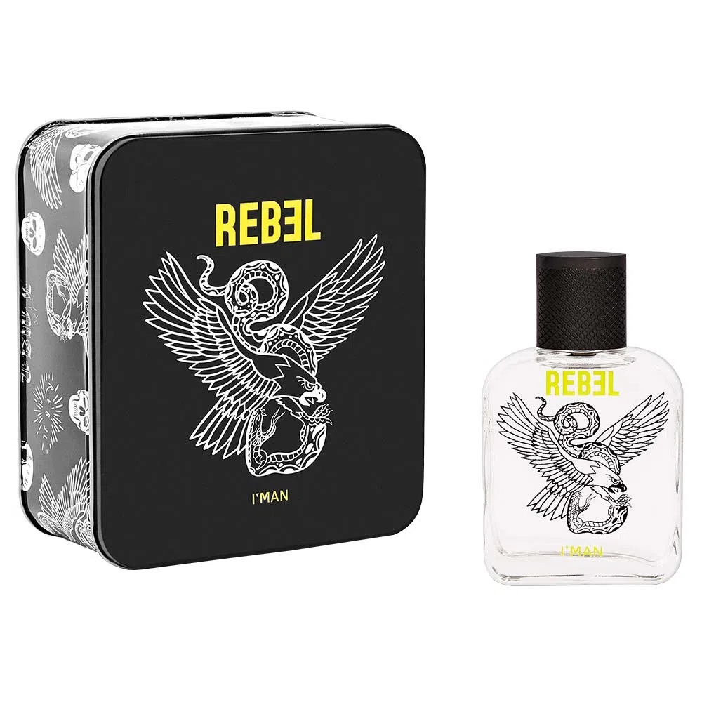 Frasco oficial do perfume CICLO DEO COL I MAN REBEL 100ML