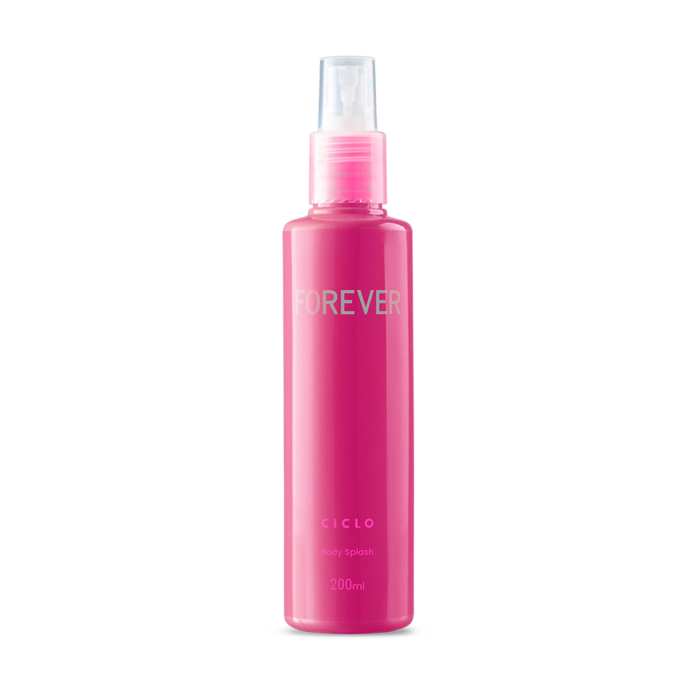 Frasco oficial do perfume CICLO BODY SPLASH FOREVER 200ML