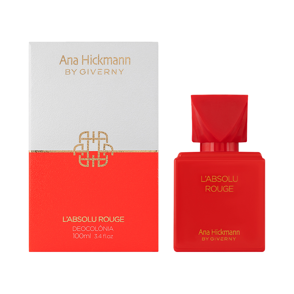 Frasco oficial do perfume *AH L ABSOLU ROUGE GIVERNY DEO COL 100ML