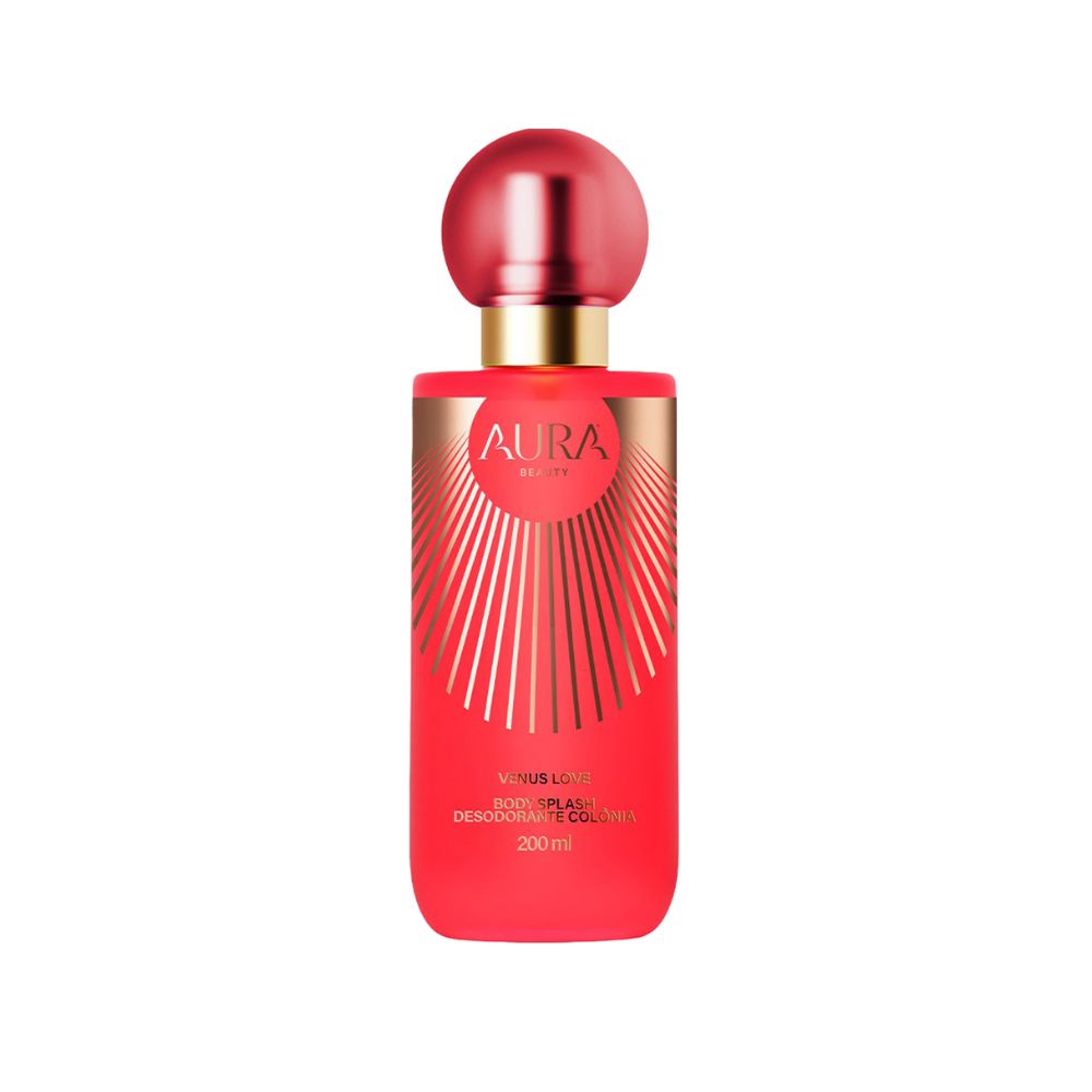 Frasco oficial do perfume AURA VENUS LOVE BODY SPLASH 200ML