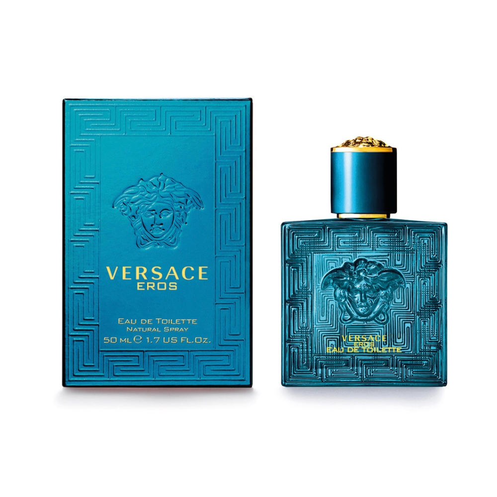 Frasco oficial do perfume VERSACE EROS EDT 50ML