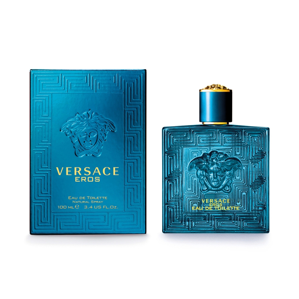 Frasco oficial do perfume VERSACE EROS EDT 100ML