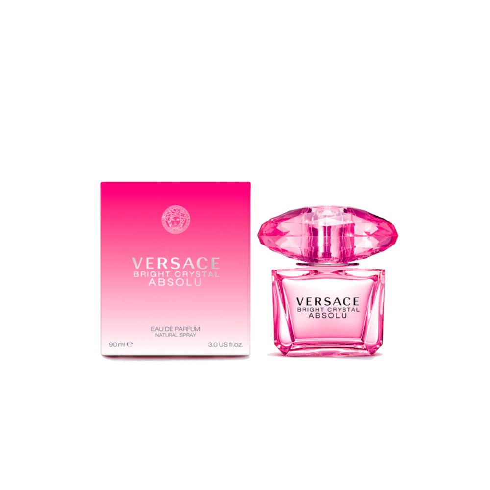 Frasco oficial do perfume VERSACE BRIGHT CRYSTAL ABSOLU EDP 90ML