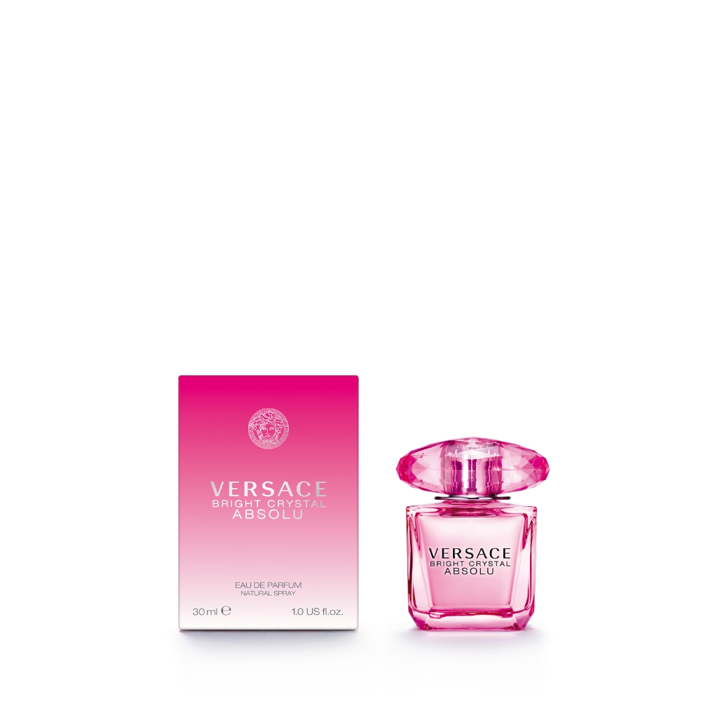 Frasco oficial do perfume VERSACE BRIGHT CRYSTAL ABSOLU EDP 30ML