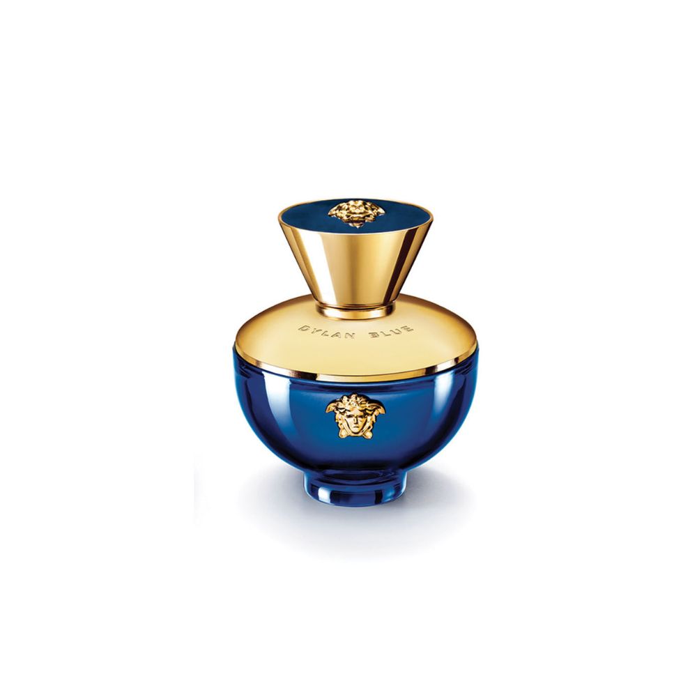 Frasco oficial do perfume VERSACE DYLAN BLUE POUR FEMME EDP 100ML