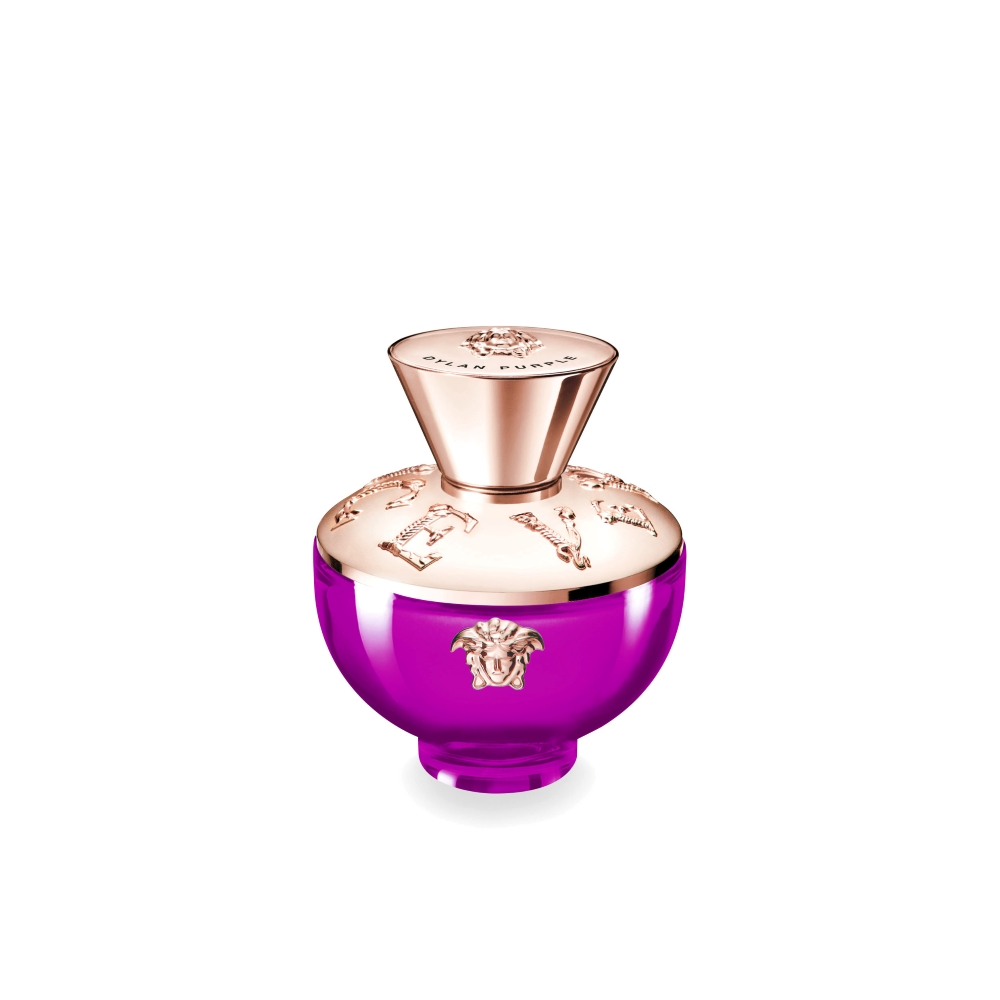 Frasco oficial do perfume VERSACE POUR FEMME DYLAN PURPLE EDP 100ML