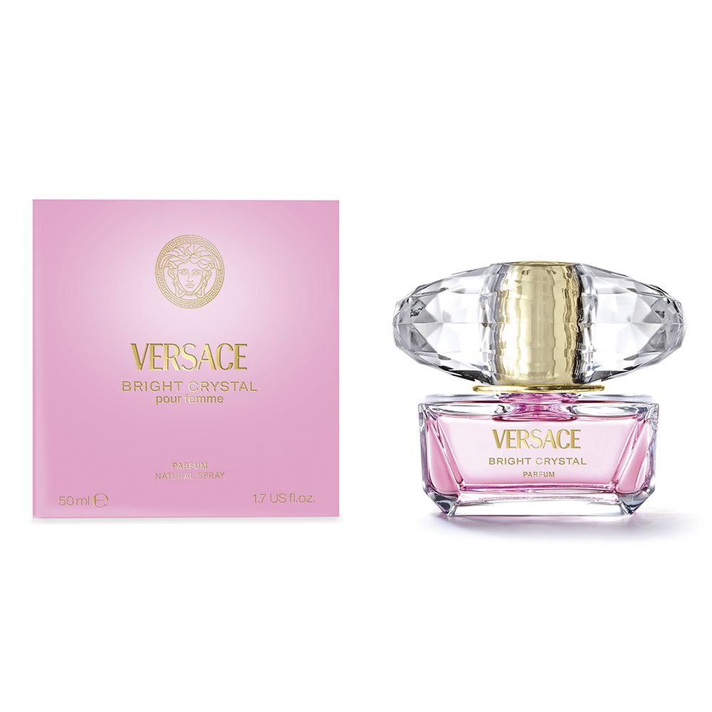 Frasco oficial do perfume VERSACE BRIGHT CRYSTAL PARFUM 50ML
