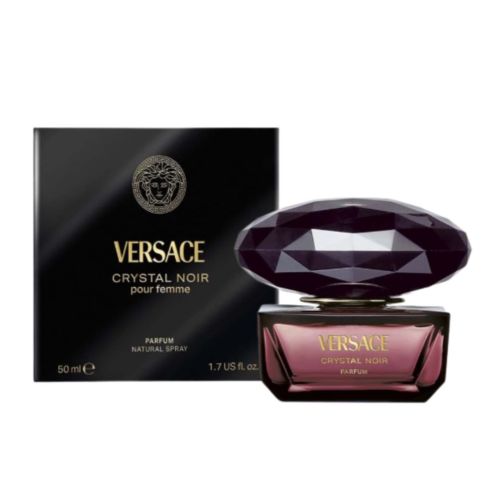 Frasco oficial do perfume VERSACE CRYSTAL NOIR PARFUM 50ML