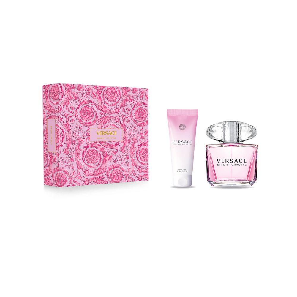 Frasco oficial do perfume COFFRET VERSACE BRIGHT CRYSTAL EDT 50ML BL 100ML