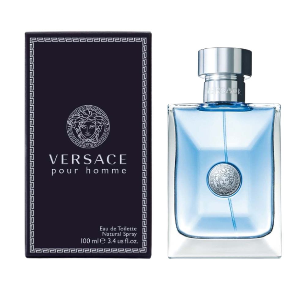 Frasco oficial do perfume VERSACE POUR HOMME EDT 100ML