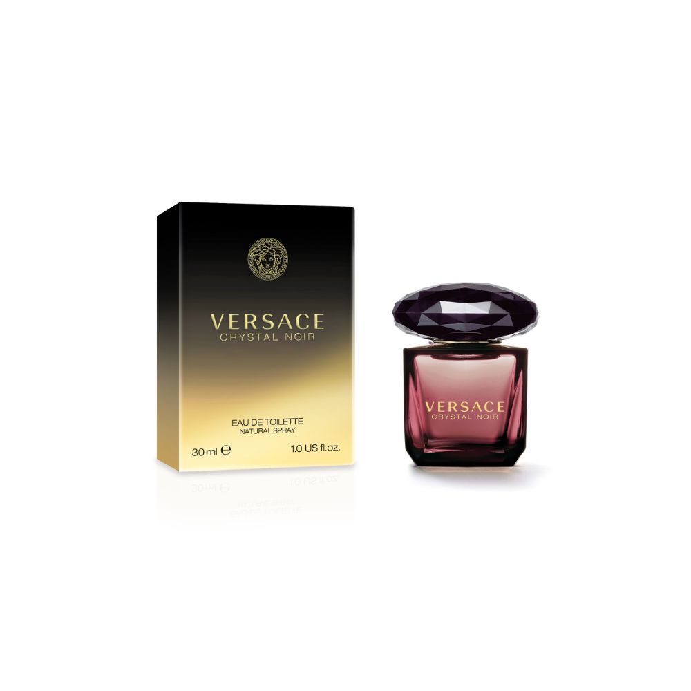 Frasco oficial do perfume VERSACE CRYSTAL NOIR EDT 30ML
