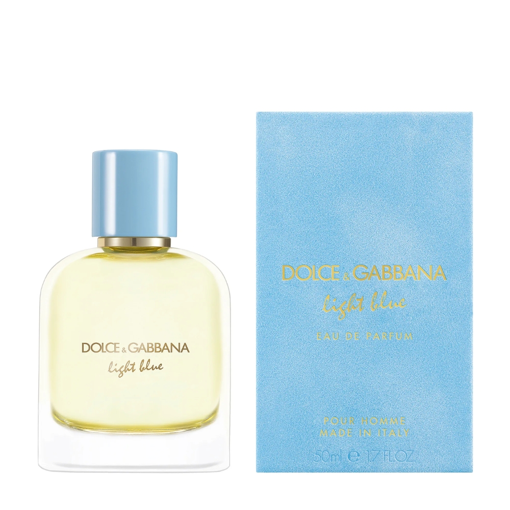 Frasco oficial do perfume DG LIGHT BLUE POUR HOMME EDP 50ML