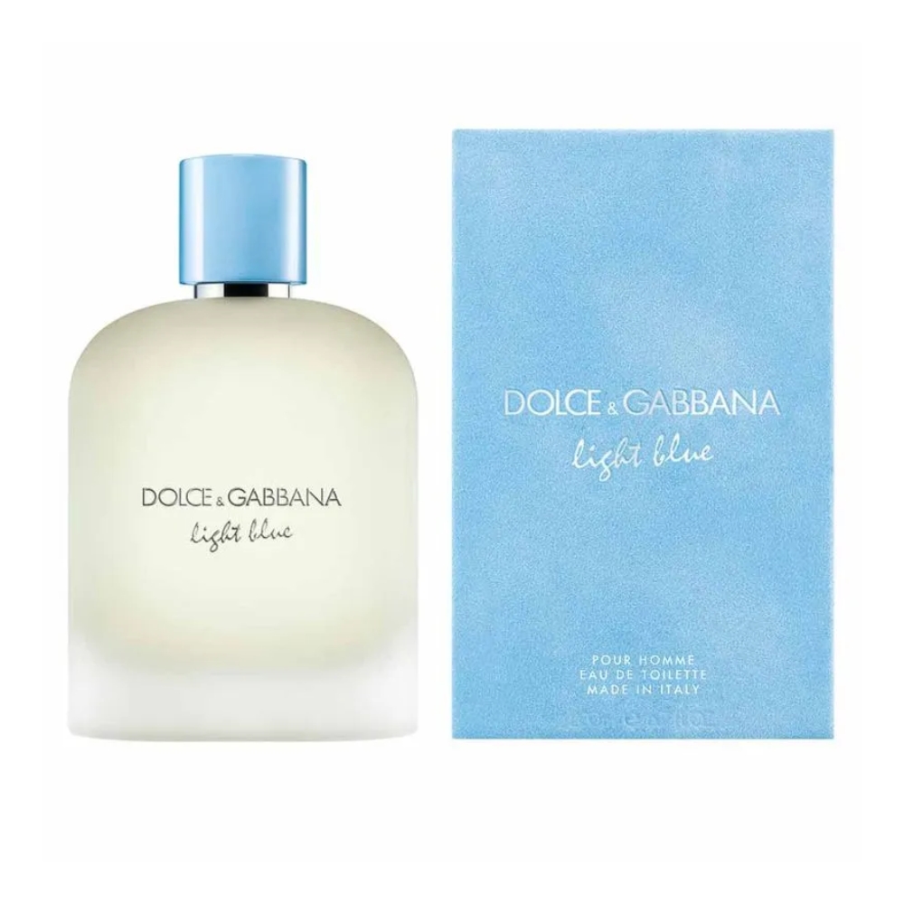 Frasco oficial do perfume DG LIGHT BLUE NEW POUR HOMME EDT 200ML