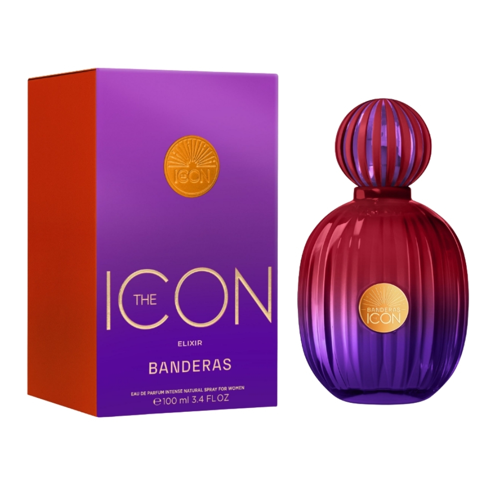 Frasco oficial do perfume AB THE ICON WOMAN ELIXIR EDP 100ML