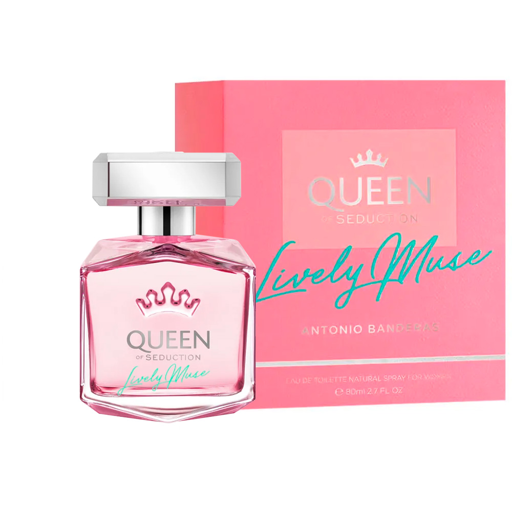 Frasco oficial do perfume *AB QUEEN OF SEDUCTION LIVELY MUSE EDT 80ML