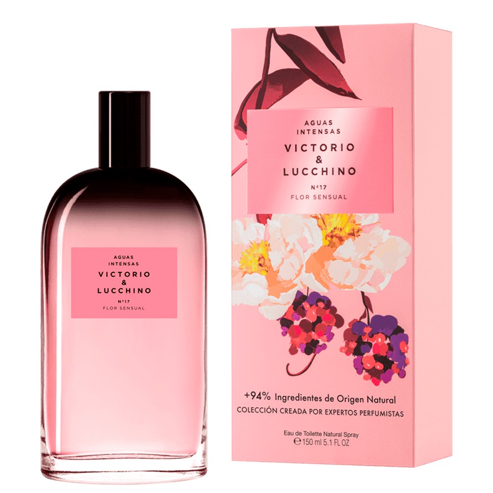 Frasco oficial do perfume *VL AGUAS INTENSAS N17 FLOR SENSUAL EDT 150ML