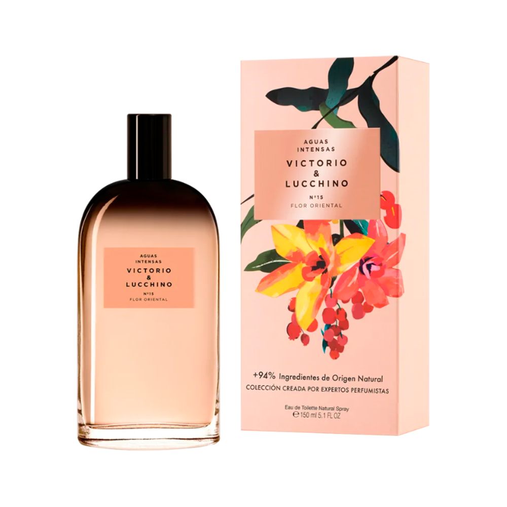 Frasco oficial do perfume *VL AGUAS INTENSAS N15 FLOR ORIENTAL EDT 150ML