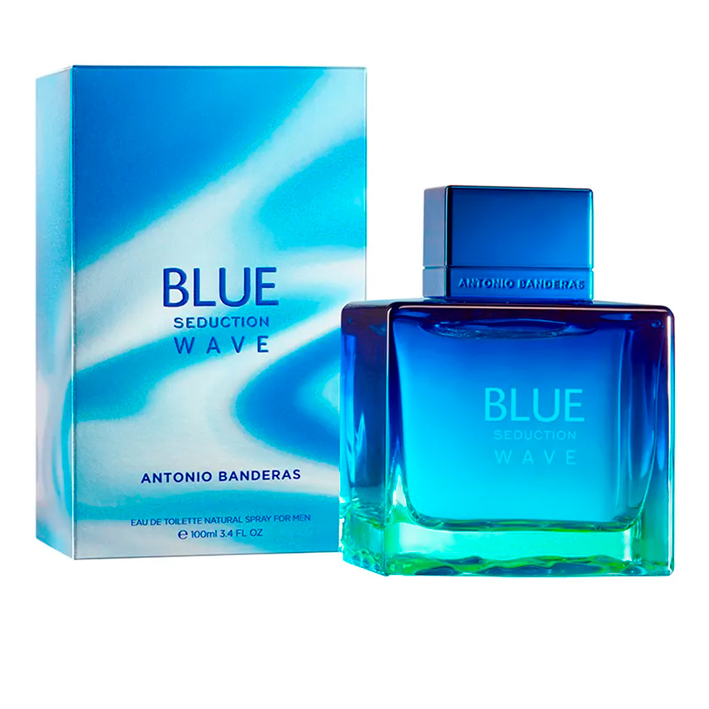 Frasco oficial do perfume *AB BLUE SEDUCTION WAVE MEN EDT 100ML