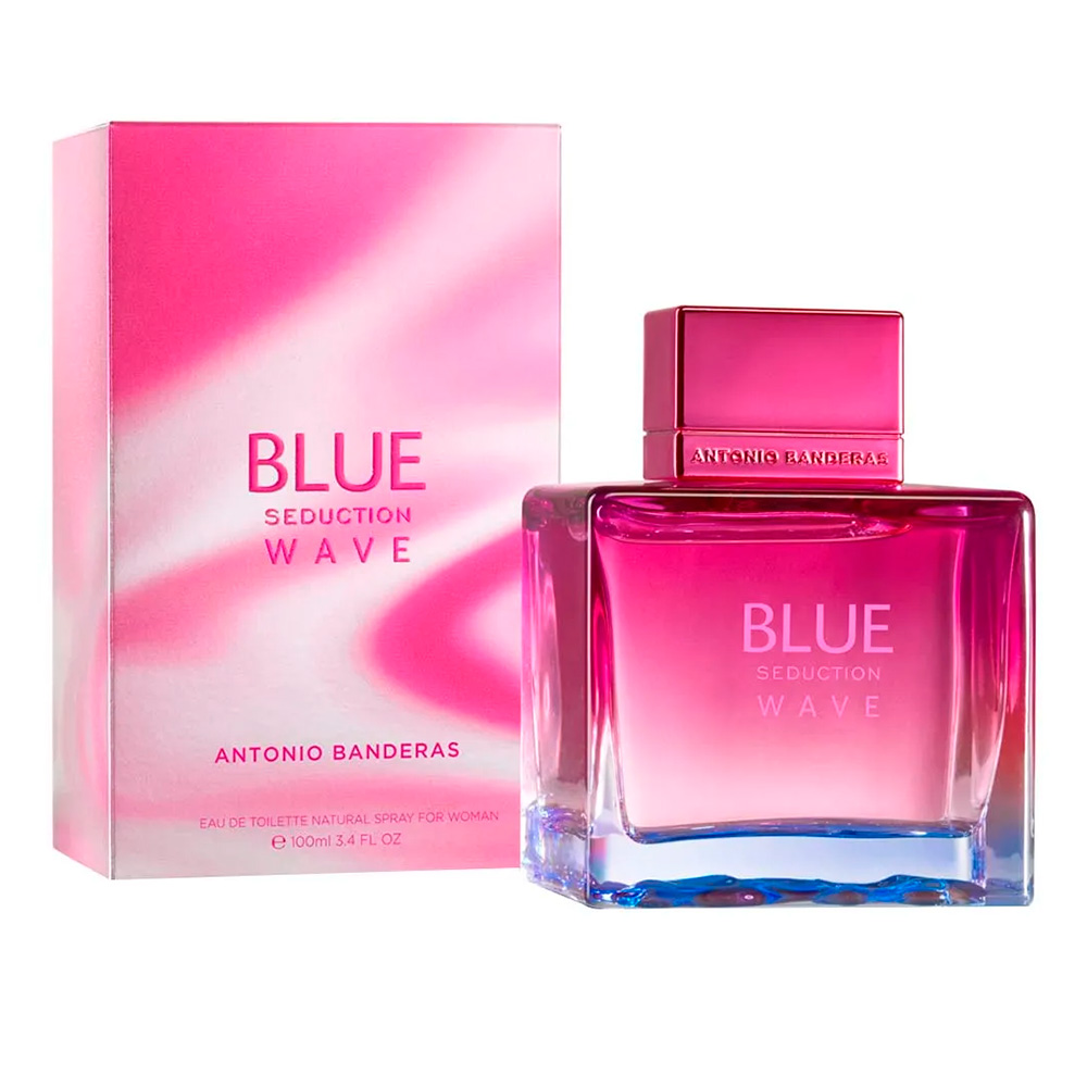 Frasco oficial do perfume *AB BLUE SEDUCTION WAVE FEM EDT 100ML