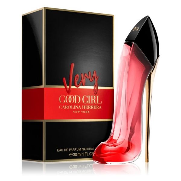Frasco oficial do perfume CH VERY GOOD GIRL EDP 30ML