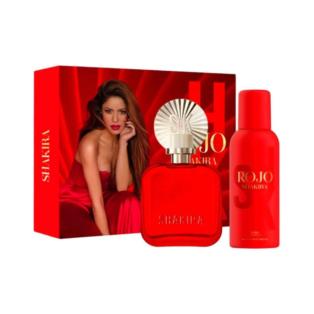 Frasco oficial do perfume *COFFRET SHAKIRA ROJO EDP 80ML+DEO 150ML