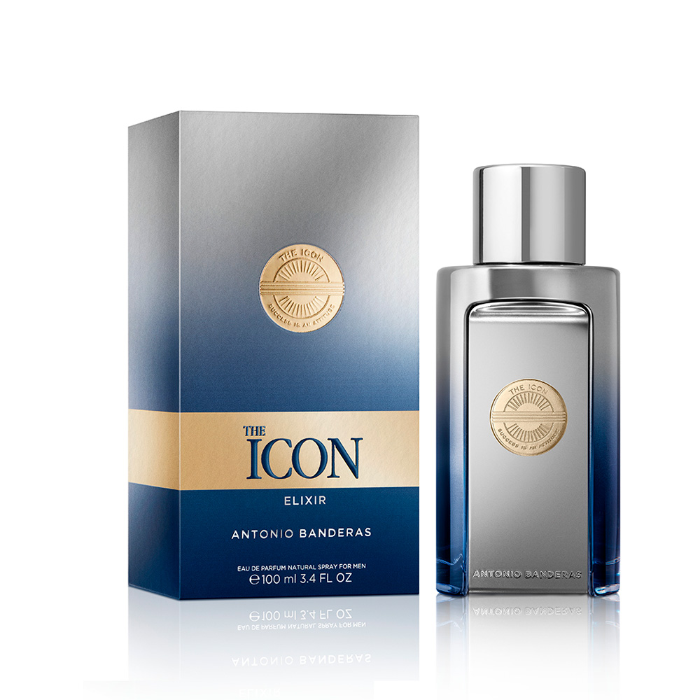 Frasco oficial do perfume AB THE ICON ELIXIR EDP 50ML