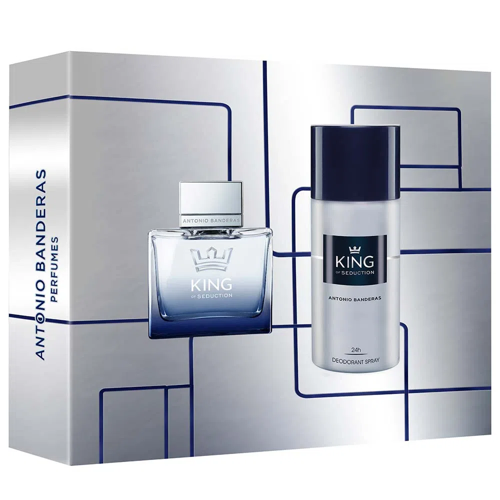 Frasco oficial do perfume *COFFRET AB KING OF SEDUCTION MEN EDT 100ML+DEO 150ML