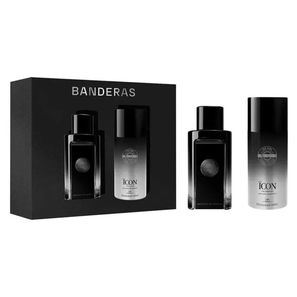 Frasco oficial do perfume *COFFRET AB THE ICON MEN EDP 100ML+DEO 150ML