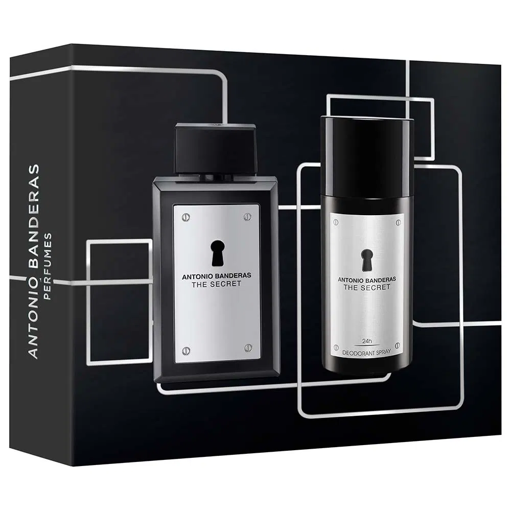 Frasco oficial do perfume *COFFRET AB SECRET MEN EDT 100ML+DEO 150ML