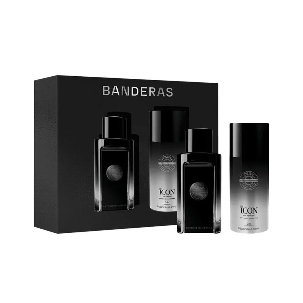 Frasco oficial do perfume *COFFRET AB THE ICON MEN EDP 100ML+DEO 150ML