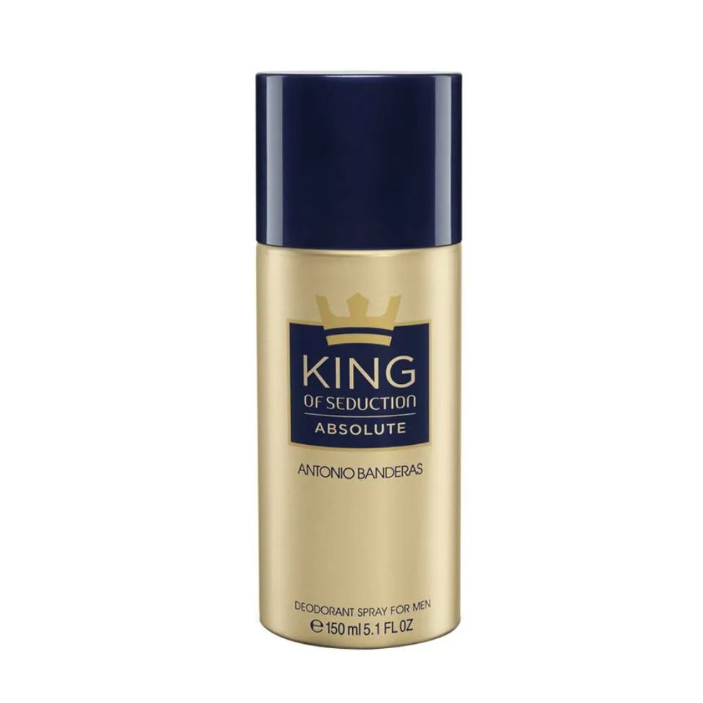 Frasco oficial do perfume AB KING OF SEDUCTION ABSOLUTE DEO 150ML