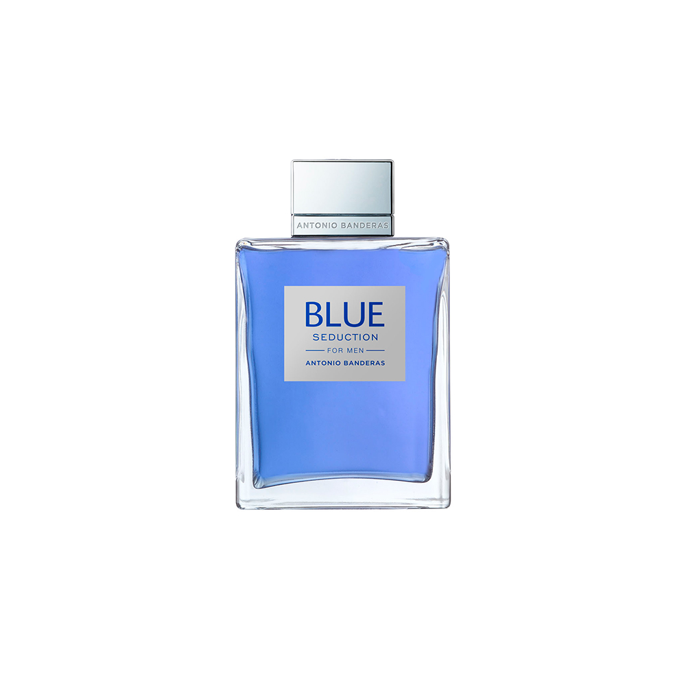 Frasco oficial do perfume AB BLUE SEDUCTION MEN EDT 200ML