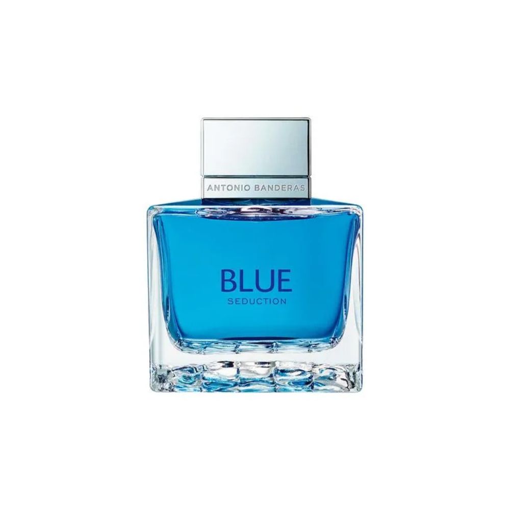 Frasco oficial do perfume AB BLUE SEDUCTION MEN EDT 50ML