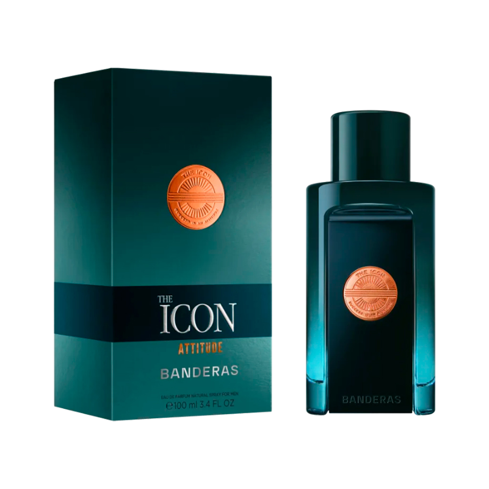 Frasco oficial do perfume AB THE ICON ATITUDE EDP 100ML