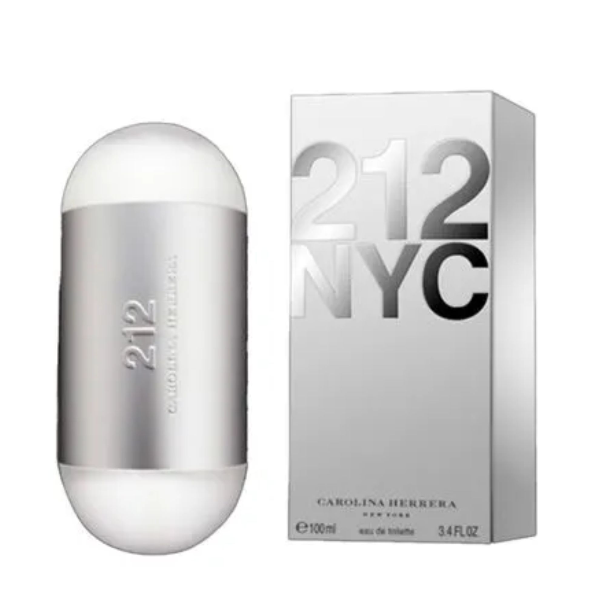 Frasco oficial do perfume CH 212 FEMME EDT 100ML