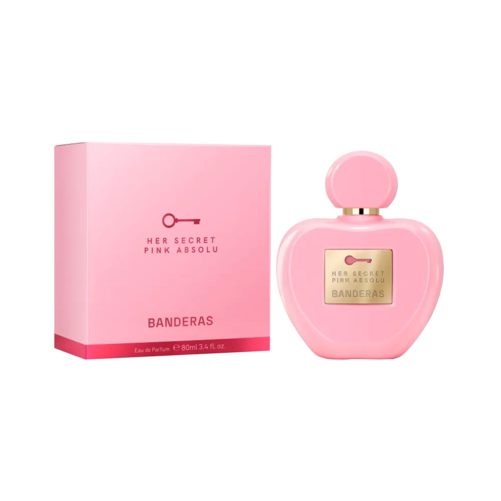 Frasco oficial do perfume AB HER SECRET PINK ABSOLU EDP 80ML